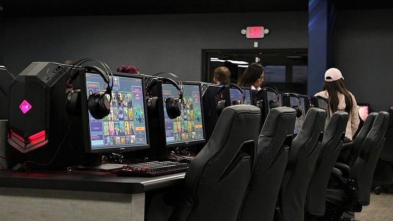 A view of the high-speed gaming computers at Nemesis 5 Esports in Farmington on Nov. 20, 2019.

FMN Nemesis 1122