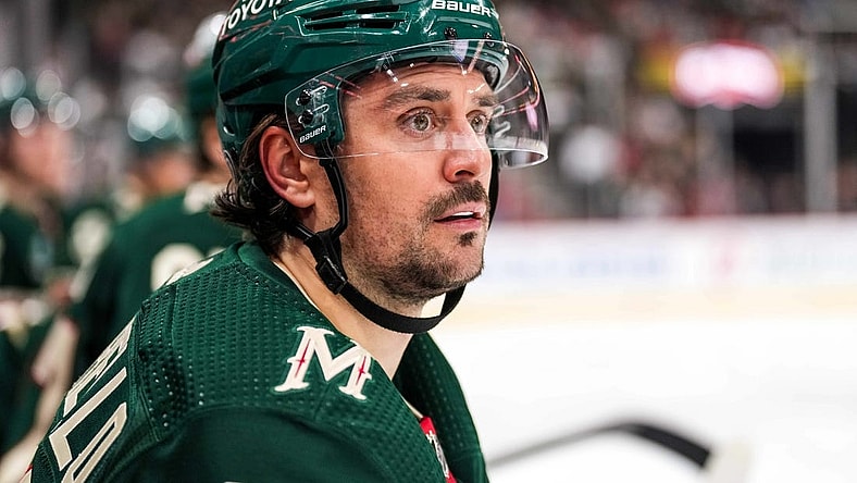 Oct 15, 2022; Saint Paul, Minnesota, USA; Minnesota Wild right wing Mats Zuccarello (36) during a game at Xcel Energy Center. Mandatory Credit: Brace Hemmelgarn-USA TODAY Sports