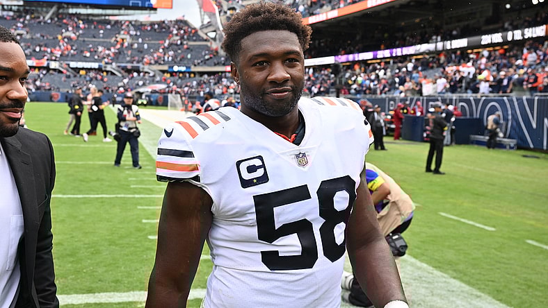 chicago bears at new england patriots: roquan smith