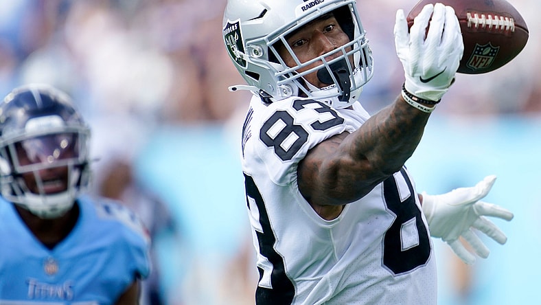 darren waller injury, las vegas raiders