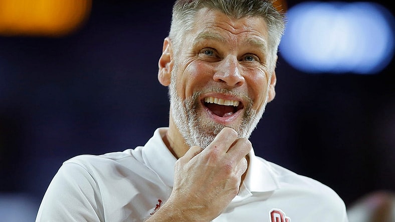 OU coach Porter Moser watches during the Sooners' exhibition game against OCU on Oct. 25 in Norman.

cover