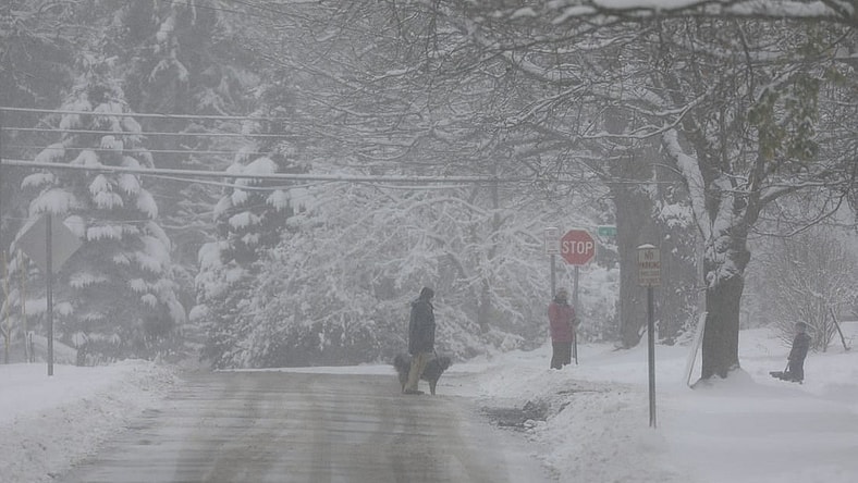 The National Weather Service said the snow could paralyze the hardest-hit communities, including Buffalo, with periods of near-zero visibility.

Snow3 3