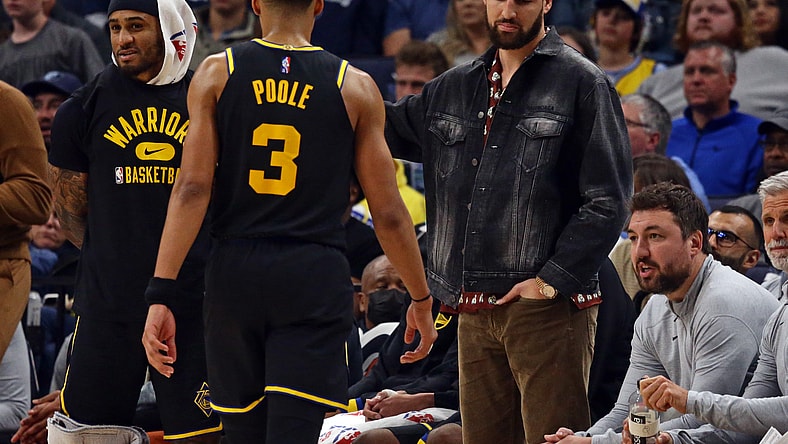 golden state warriors' jordan poole, klay thompson