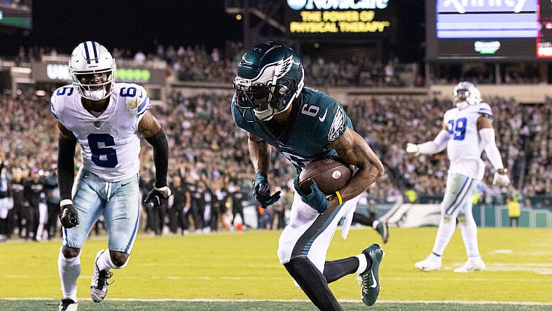 washington commanders at philadelphia eagles: devonta smith