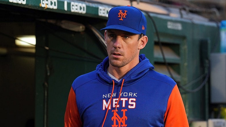 Sep 23, 2022; Oakland, California, USA; New York Mets starting pitcher Chris Bassitt (40) before the game against the Oakland Athletics at RingCentral Coliseum. Mandatory Credit: Darren Yamashita-USA TODAY Sports