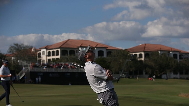 Scenes from the first round of the QBE Shootout at Tiburon Golf Club at the Ritz Carlton in Naples on Friday, Dec. 9, 2022. Charley Hoffman and Ryan Palmer are tournament leaders at -16.

Qbe096