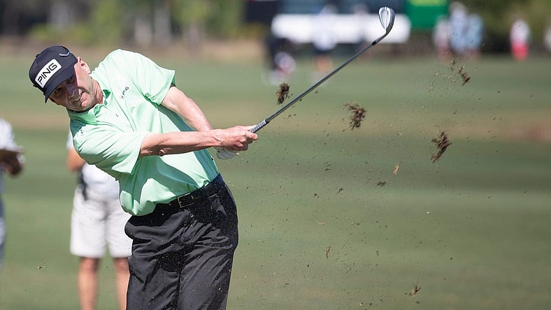 Kevin Sutherland hits the ball during the Chubb Classic's final round on Sunday, Feb. 20, 2022 at the Tibur n Golf Club in Naples, Fla.
Ndn 20220220 Chubb Classic Final Round 0239