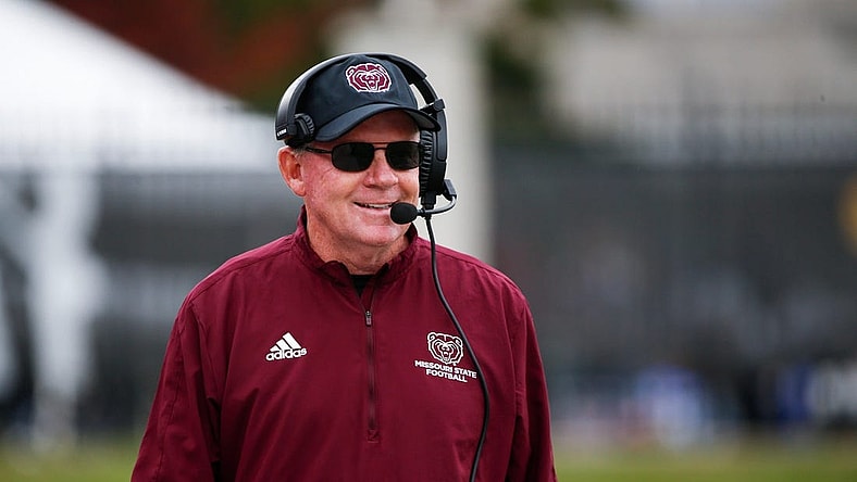 Missouri State Bears head coach Bobby Petrino during the bears win on the Western Illinois Leathernecks at Plaster Stadium on Saturday, Oct. 29, 2022.
Tmsu00310