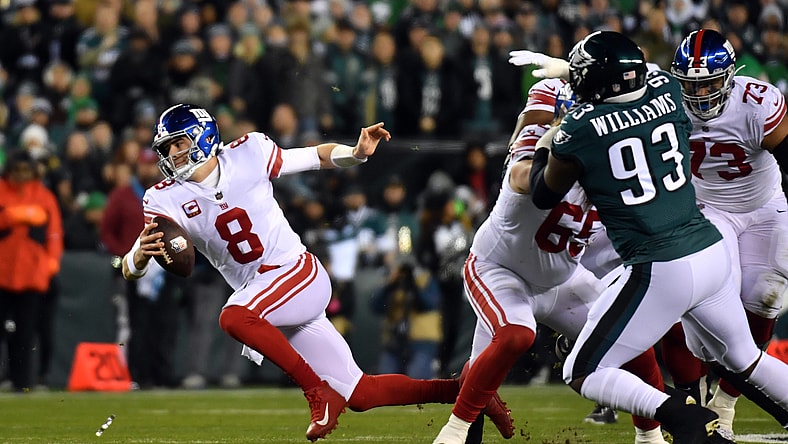 nfl divisional playoffs: daniel jones, new york giants