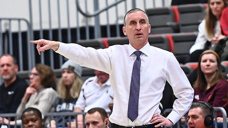 Jan 28, 2023; Pullman, Washington, USA; Arizona State Sun Devils head coach Bobby Hurley directs his team against the Washington State Cougars in the first half at Friel Court at Beasley Coliseum. Mandatory Credit: James Snook-USA TODAY Sports
