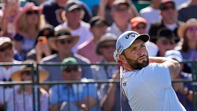 Jon Rahm hits from the first tee during the first round of the WM Phoenix Open at TPC Scottsdale on Thursday.
 CHERYL EVANS/the republic
Feb 10, 2022; Scottsdale, AZ, USA;  Jon Rahm hits from the 1st tee box during Round 1 of the WM Phoenix Open at TPC Scottsdale. Mandatory Credit: Cheryl Evans-Arizona Republic

Golf Wm Phoenix Open Day 1

Syndication Arizona Republic