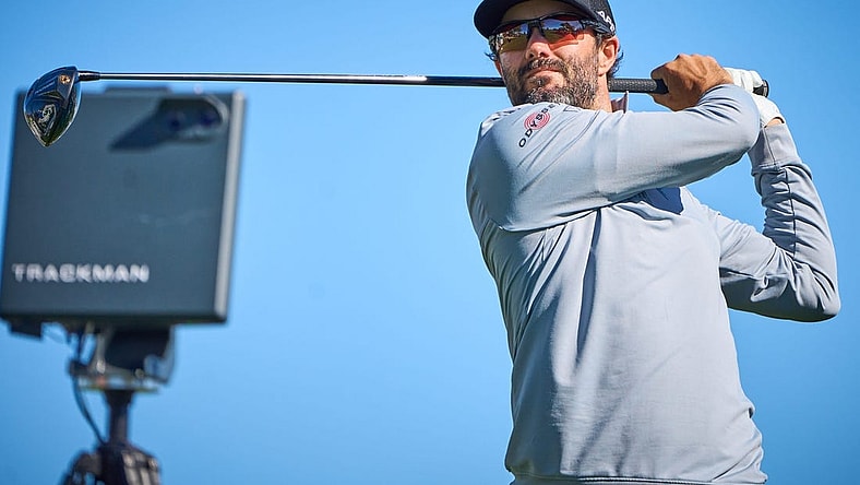 Adam Hadwin tees off on the third hole during round one of the WM Phoenix Open at TPC Scottsdale on Feb. 9, 2023.

Pga Wm Phoenix Open Round 1