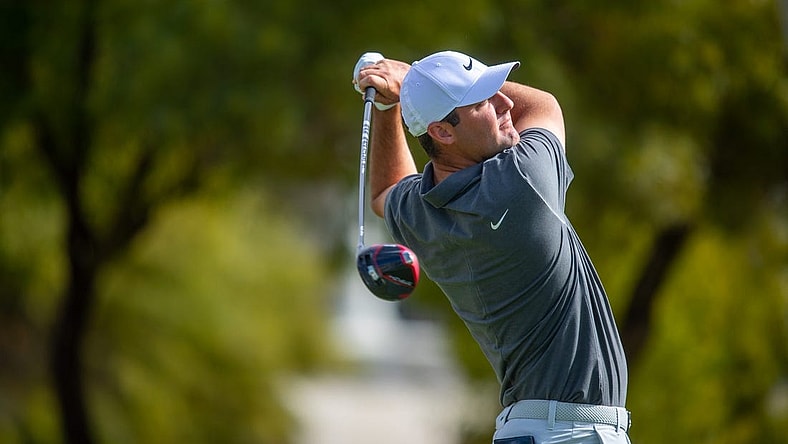 Feb 11, 2023; Scottsdale, USA; Scottie Scheffler tees off at the fifth hole during round three of the WM Phoenix Open at TPC Scottsdale on Saturday, Feb. 11, 2023. Mandatory Credit: Diannie Chavez/The Republic
Pga Wm Phoenix Open Round 3