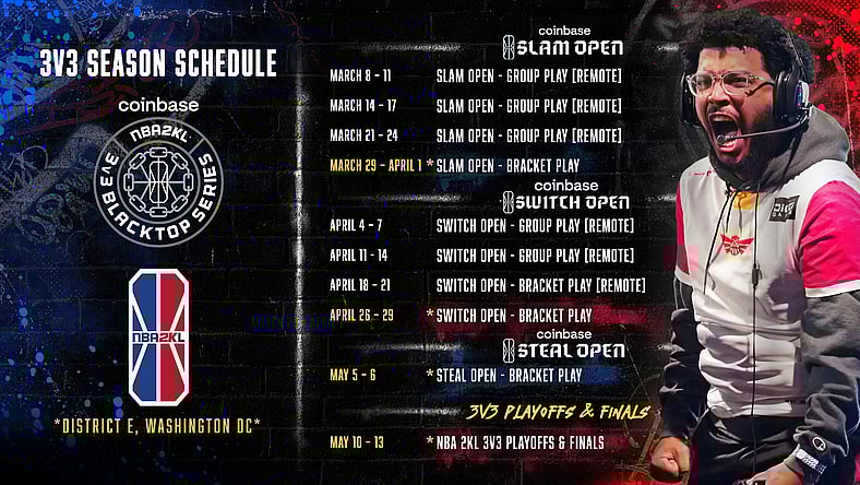 The NBA 2K League will hold the entire 2023 season at D.C.'s new District E venue.