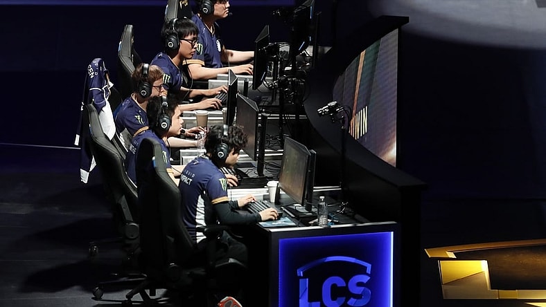 Aug 25, 2019; Detroit, MI, USA; Team Liquid competes during LCS Summer Finals event against Cloud9 (not pictured) at Little Caesars Arena. Mandatory Credit: Raj Mehta-USA TODAY Sports