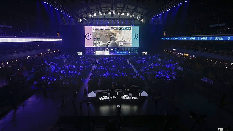 Jan 25, 2020; Minneapolis, Minnesota, USA; The Seattle Surge play the Toronto Ultra during the Call of Duty League Launch Weekend at The Armory. Mandatory Credit: Bruce Kluckhohn-USA TODAY Sports