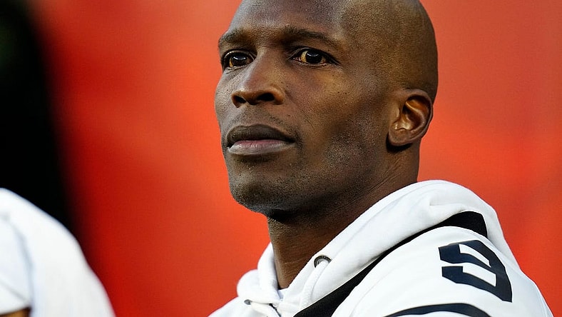 Former Bengals Chad Johnson watches warmups before the first quarter of the NFL Week 4 game between the Cincinnati Bengals and the Miami Dolphins at PayCor Stadium in downtown on Thursday, Sept. 29, 2022.

Miami Dolphins At Cincinnati Bengals Week 4