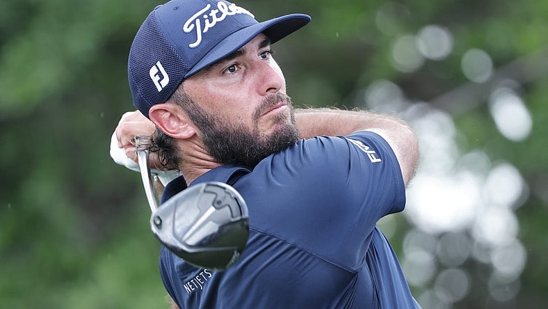 Mar 5, 2023; Orlando, Florida, USA;   Max Homa hits his drive on the on the first hole during the final round of the Arnold Palmer Invitational golf tournament. Mandatory Credit: Reinhold Matay-USA TODAY Sports