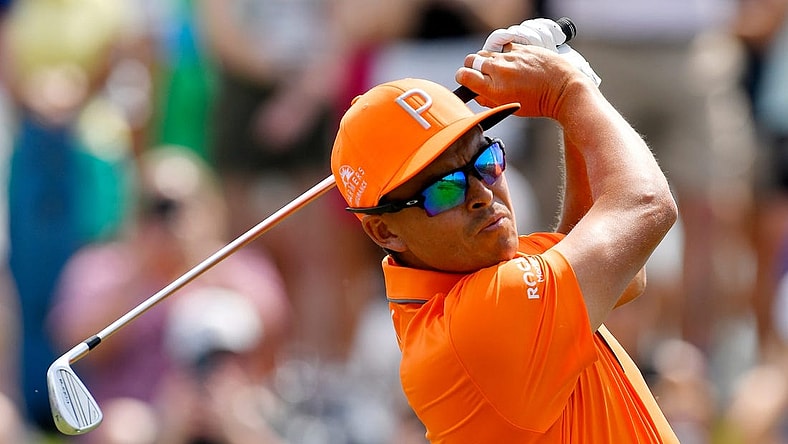 Rickie Fowler tees off on hole 3 during final round action of The Players Championship in Ponte Vedra Beach, FL, Sunday, March 12, 2023. Scottie Scheffler won out with a final 17 under par, a 5 stroke lead over the next closer competitor.
Jki 031223 Bs The Players Final Round 33