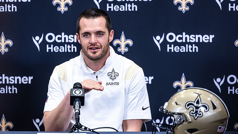 NFL: New Orleans Saints-Derek Carr Press Conference