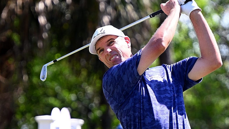 Steven Alker tees off  during the PGA Chubb Classic Golf tournament at the Tiburon Golf Club, Sunday, February 19th, 2022, in Naples, Fla. (Photo/Chris Tilley)

Flct1004