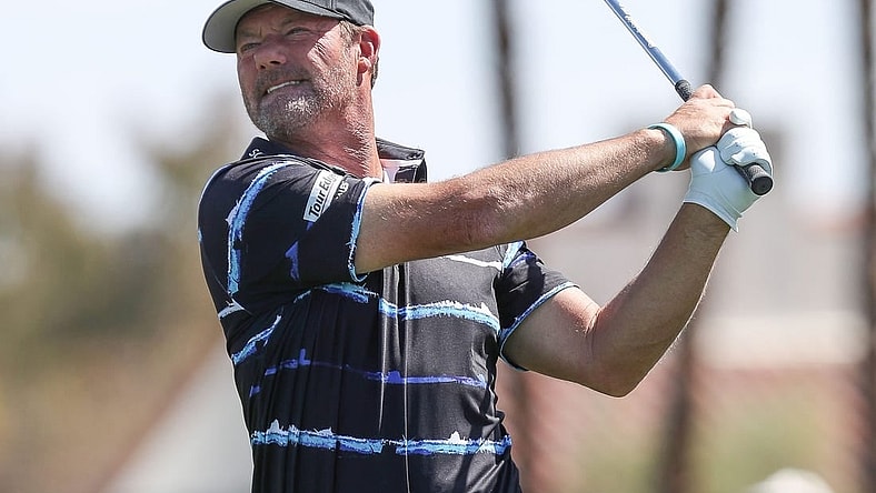 Alex Cejka tees off on the fifth hole at the Galleri Classic at Mission Hills Country Club in Rancho Mirage, March 25, 2023.

Galleri Classic Saturday 19