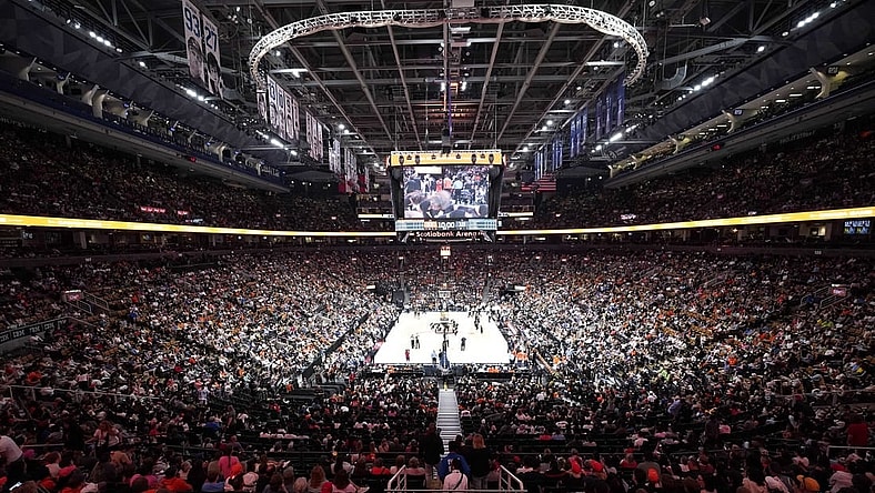 May 13, 2023; Toronto, Ontario, Canada; A general view of  Scotiabank Arena during the first ever WNBA game in Canada between the Chicago Sky and Minnesota Lynx. Mandatory Credit: John E. Sokolowski-USA TODAY Sports