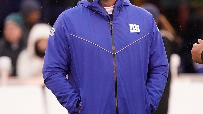 Dec 29, 2019; East Rutherford, New Jersey, USA;  New York Giants head coach Pat Shurmur before the game against the Philadelphia Eagles at MetLife Stadium. Mandatory Credit: Robert Deutsch-USA TODAY Sports