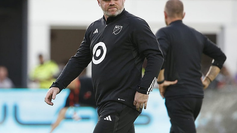 Jul 19, 2023; Washington, DC, USA; MLS head coach Wayne Rooney of D.C. United before the 2023 MLS All Star Game at Audi Field. Mandatory Credit: Amber Searls-USA TODAY Sports