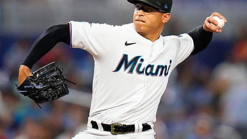 Miami Marlins pitcher Jesus Luzardo