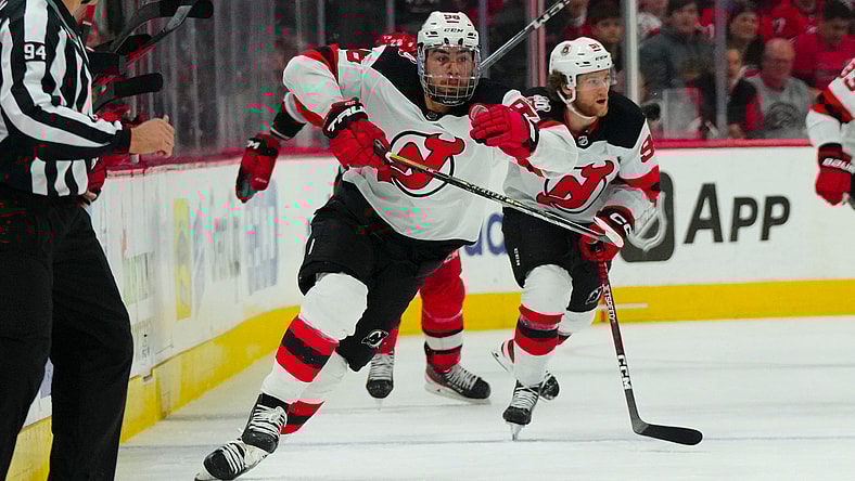 NHL: Stanley Cup Playoffs-New Jersey Devils at Carolina Hurricanes