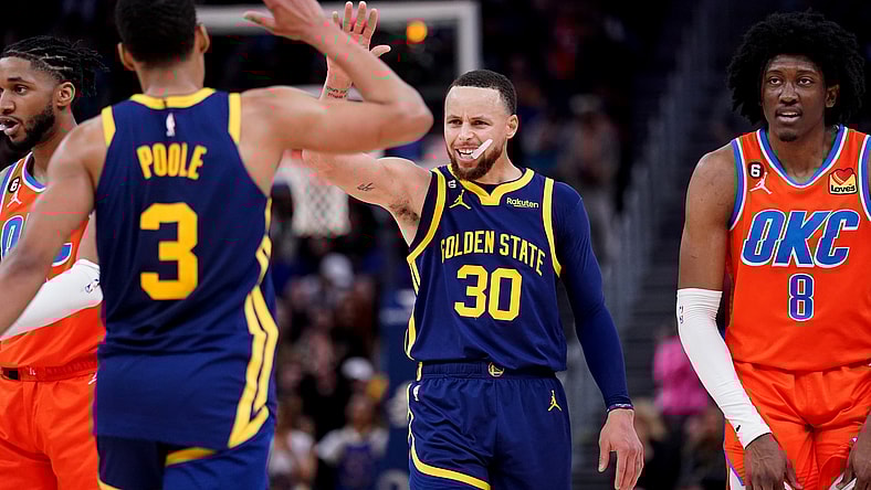 stephen curry, jordan poole, golden state warriors