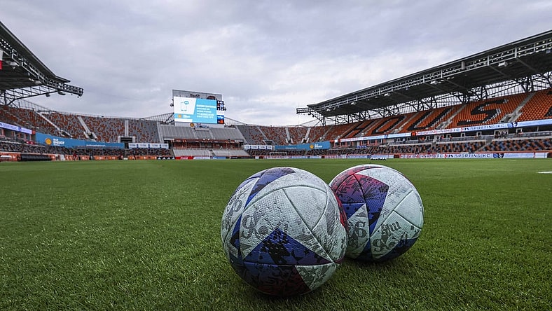 May 10, 2023; Houston, TX, USA; General view inside Shell Energy Stadium before the match between the Houston Dynamo FC and the Sporting Kansas City. Mandatory Credit: Troy Taormina-USA TODAY Sports