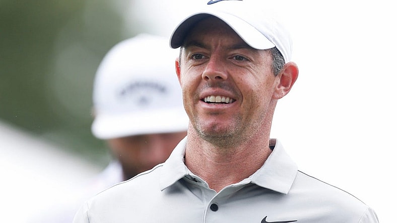 PGA Tour player Rory McIlroy walks down the fairway on the thirteenth hole during the first round of the FedEx St. Jude Championship at TPC Southwind in Memphis, Tenn., on Thursday, August 10, 2023.
