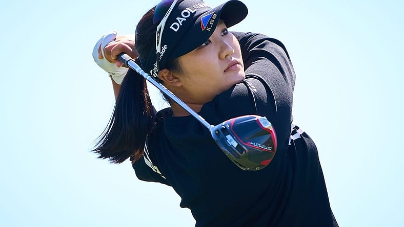 Hae Ran Ryu tees off on the first hole during the final round of the LPGA Drive On Championship on the Prospector Course at Superstition Mountain Golf and Country Club in Gold Canyon on March 26, 2023.

Lpga At Superstition Mountain Final Round