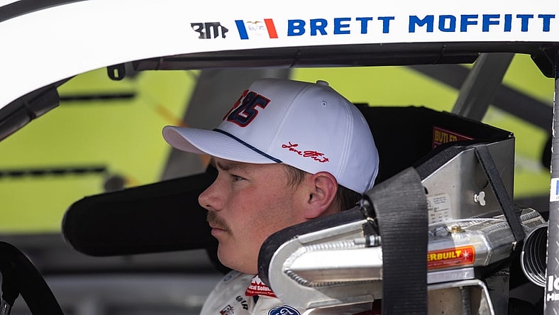 Feb 18, 2023; Daytona Beach, Florida, USA; NASCAR Xfinity Series driver Brett Moffitt during the Beef It's What's For Dinner 300 at Daytona International Speedway. Mandatory Credit: Mark J. Rebilas-USA TODAY Sports