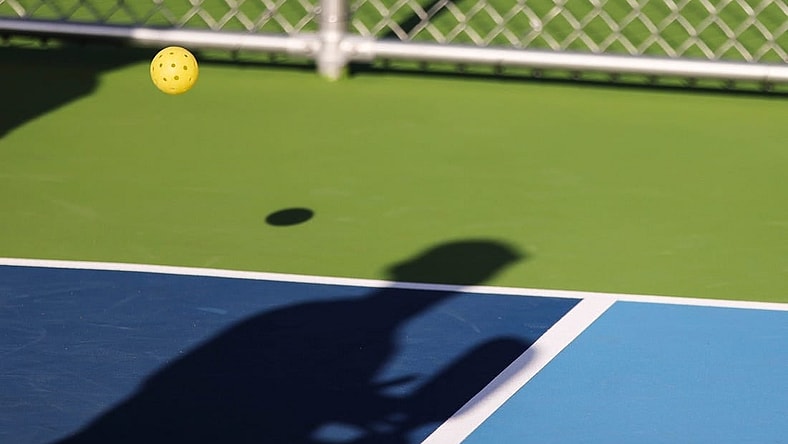 Competitors participate in the first day of the two-day Paddle Tap Pickleball Tournament on Saturday. Aug. 26, 2023, at Whispering Pines Park in Port St. Lucie.