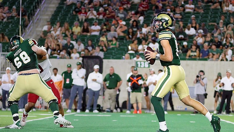 Colorado State   s Brayden Fowler-Nicolosi, looks to pass downfield during the fourth quarter the Rams    first game against Washington State on Saturday, Sept. 2, 2023. The Rams were defeated 50-24.
