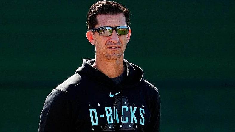 Arizona Diamondbacks general manager Mike Hazen during spring training workouts at Salt River Fields in Scottsdale on Feb. 20, 2023.

Mlb Diamondbacks Spring Training