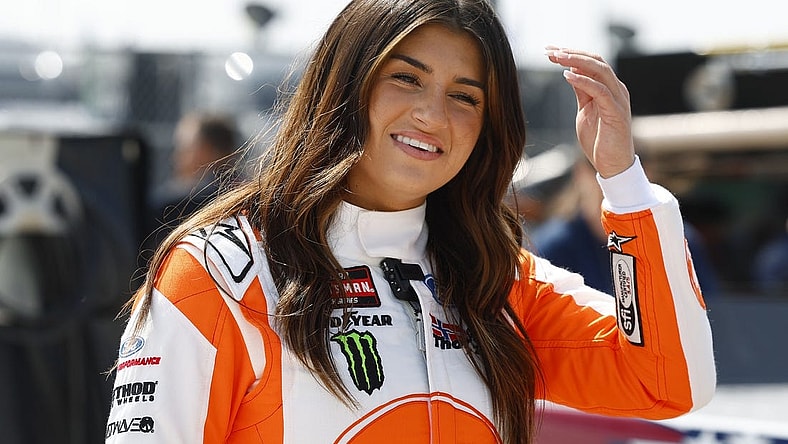 May 6, 2023; Kansas City, Kansas, USA; NASCAR Truck Series driver Hailie Deegan (13) during Truck Series practice and qualifying at Kansas Speedway. Mandatory Credit: Mike Dinovo-USA TODAY Sports