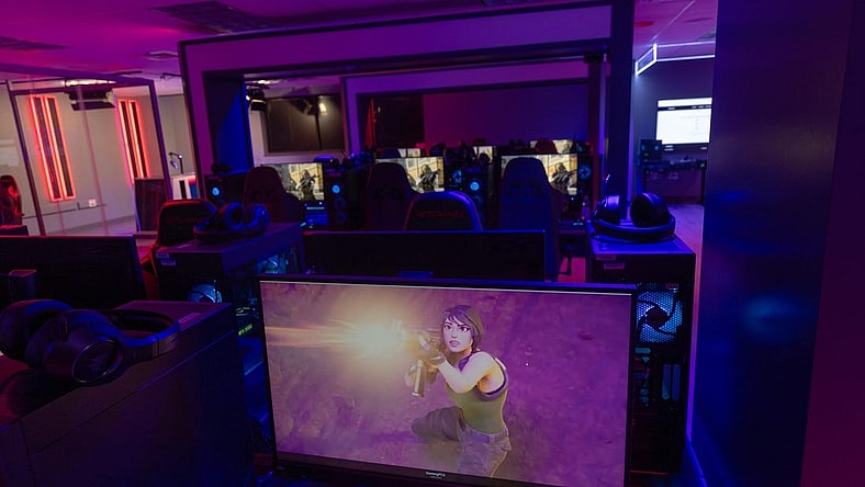 The Brookdale Esports Arena has a variety of machines with a variety of games for all interests. Brookdale Community College has built an esports arena where students and the community can practice video gaming. It's the latest step in joining a rapidly growing industry. As part of it, the college also has introduced its first varsity esports team featuring 19 players for three different games.