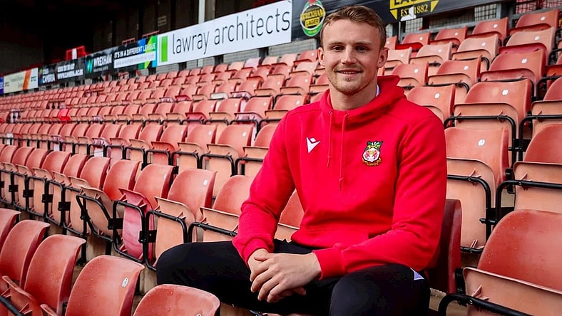 Wrexham AFC striker Sam Dalby.