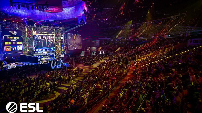 The stage at IEM Katowice 2022.