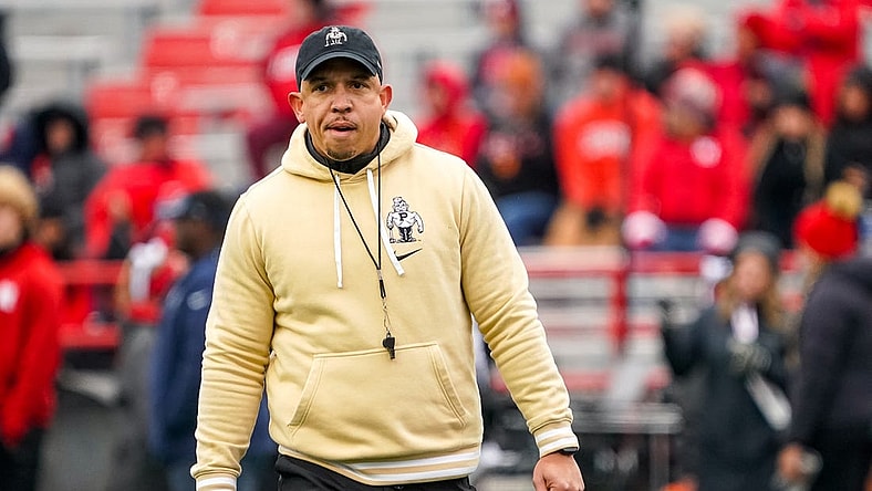 Oct 28, 2023; Lincoln, Nebraska, USA; Purdue Boilermakers head coach Ryan Walters looks on before a game against the Nebraska Cornhuskers at Memorial Stadium. Mandatory Credit: Dylan Widger-USA TODAY Sports