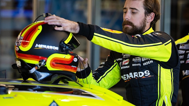 Nov 3, 2023; Avondale, Arizona, USA; NASCAR Cup Series driver Ryan Blaney during practice for the NASCAR Championship race at Phoenix Raceway. Mandatory Credit: Mark J. Rebilas-USA TODAY Sports