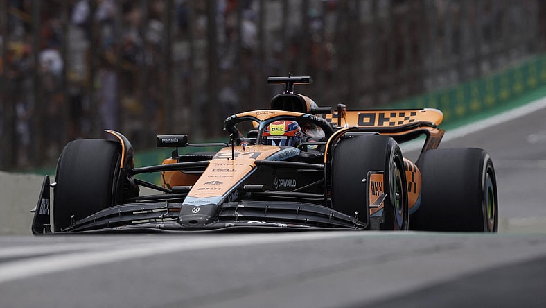 McLaren's Oscar Piastri during practice at Jose Carlos Pace Circuit, Sao Paulo, Brazil - November 3, 2023.