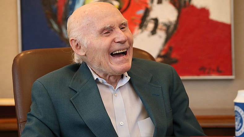 April 25, 2016 Herb Kohl in his Milwaukee office, gives an interview with Gary D'Amato on his first year not being the teams owner and how it feels. MICHAEL SEARS/MSEARS@JOURNALSENTINEL.COM