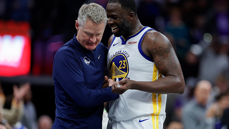 Golden State Warriors Steve Kerr and Draymond Green