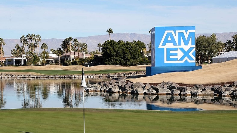 The 18th green of the Stadium Course at PGA West in La Quinta, Calif., Jan. 9, 2024.