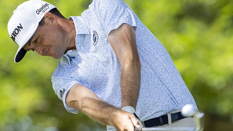 January 13, 2024; Honolulu, Hawaii, USA; Keegan Bradley hits his tee shot on the second hole during the third round of the Sony Open in Hawaii golf tournament at Waialae Country Club. Mandatory Credit: Kyle Terada-USA TODAY Sports